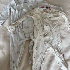 Magnetic Me Cream and White Pajama Set Soft and Cozy